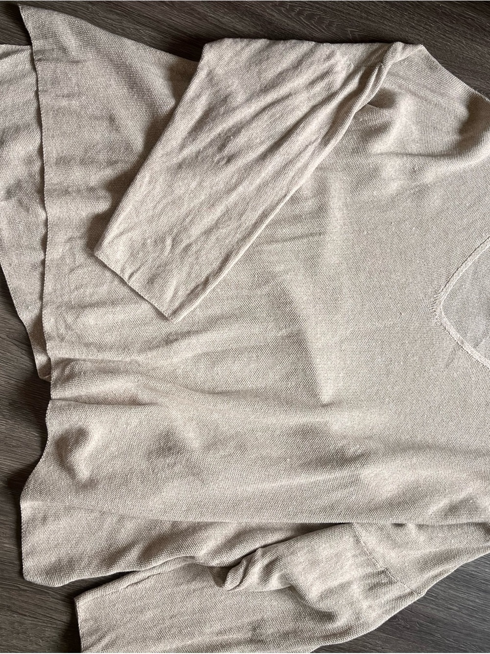 Organic Linen Cotton V-Neck Top - Picture 6 of 7